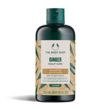 The Body Shop Ginger Scalp Care shampoo bottle on a white background