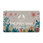 The Body Shop e-gift card with decorative design on a beige background