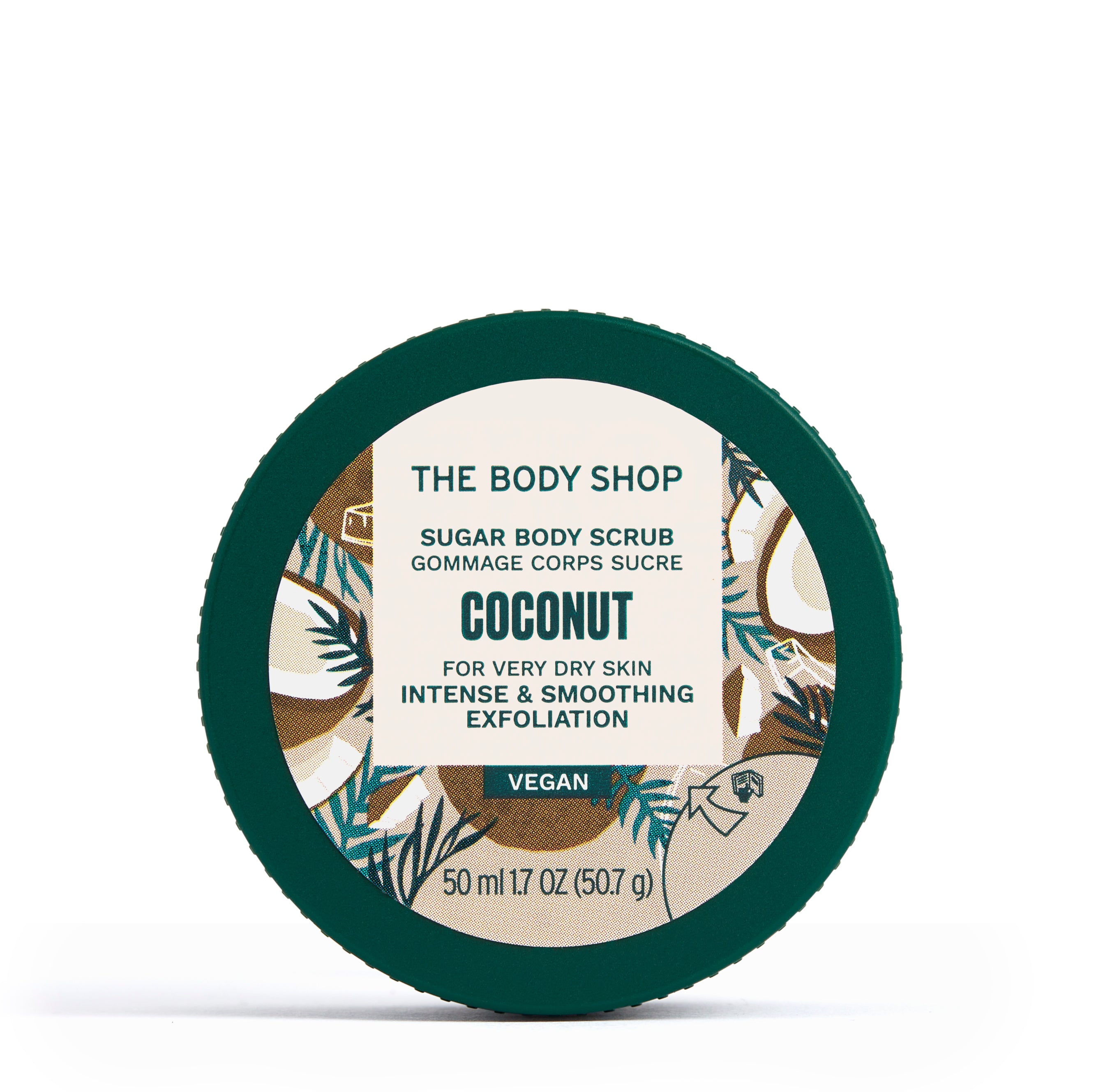 The Body Shop Coconut Sugar Body Scrub on a white background