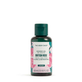 The Body Shop British Rose shower gel bottle on a white background