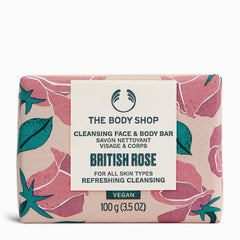 British Rose Cleansing Face & Body Bar main