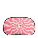 Vibrant pink cosmetic bag