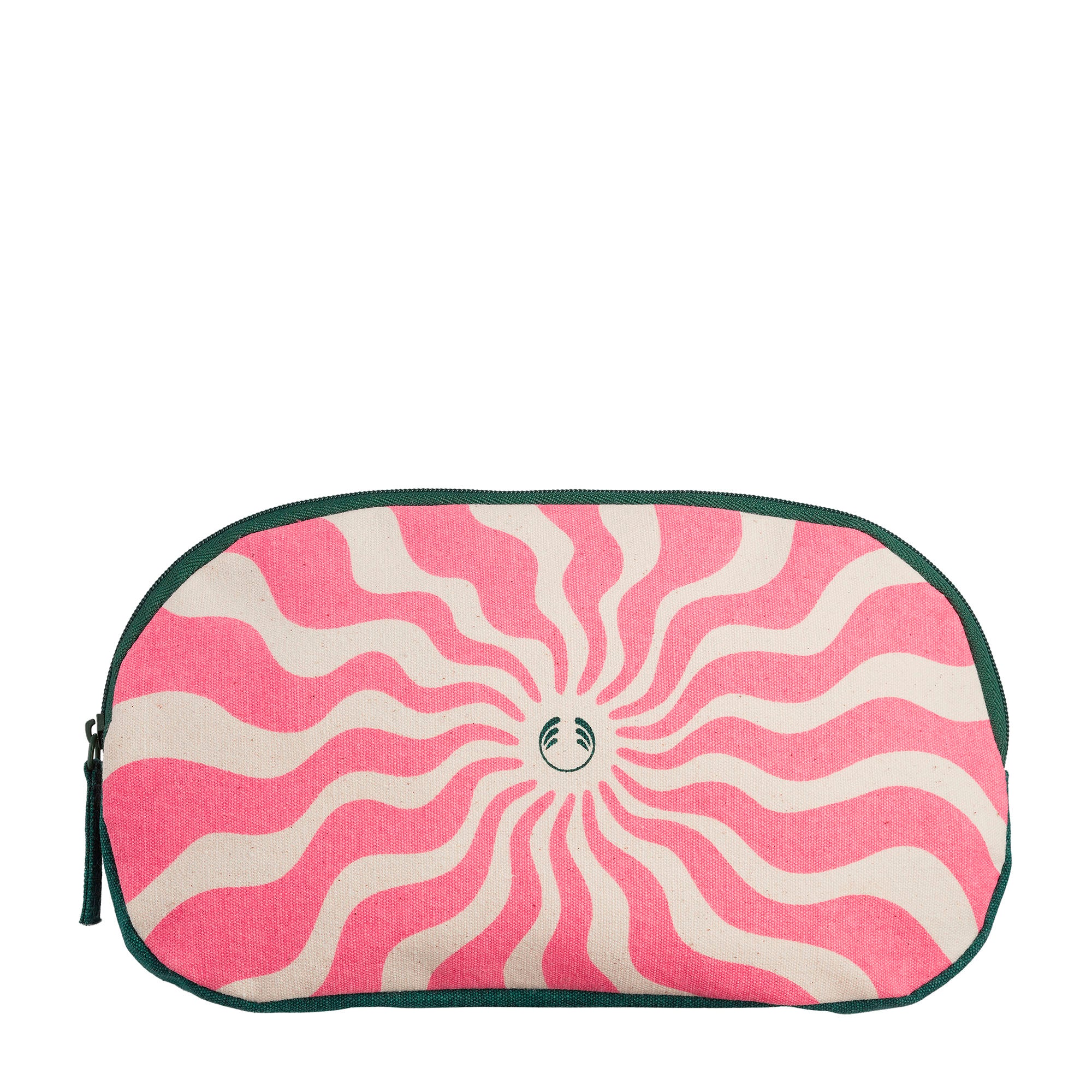 Vibrant pink cosmetic bag