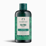 The Body Shop Tea Tree Shampoo bottle on a white background