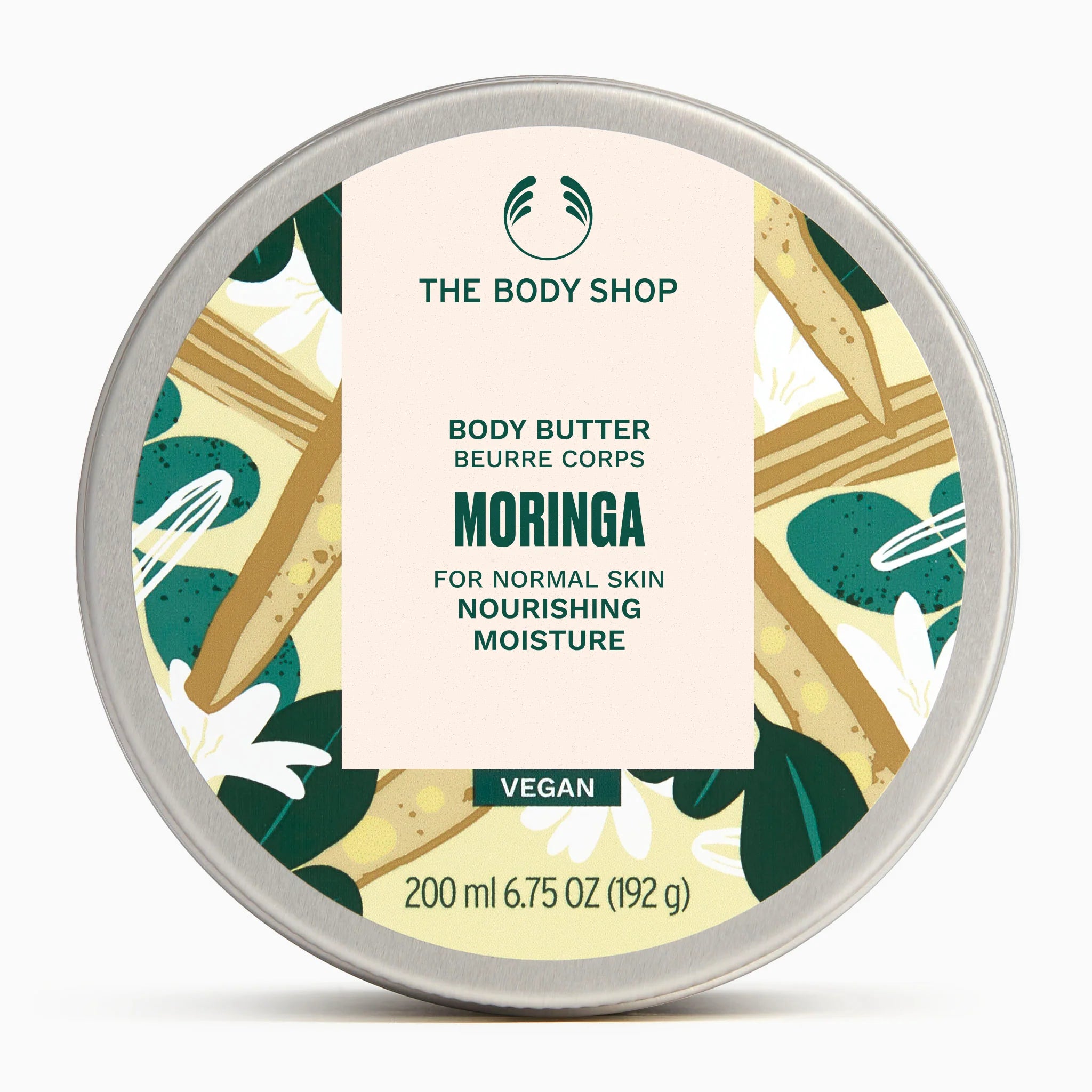 the body shop body butter moringa product image on a white background