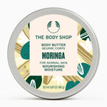 The Body Shop Moringa body butter container on a white background