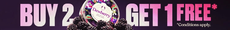 Promotional banner with 'Buy 2, Get 1 Free' offer on a dark background