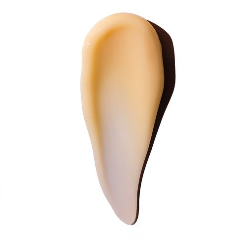 Cosmetic product with a beige color swatch on a white background