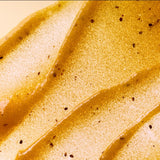 Close-up of the passion fruit scrub