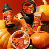 You Had Me At Pumpkin skincare products with pumpkins on an orange background