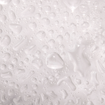 Textured white surface with water droplets and patterns